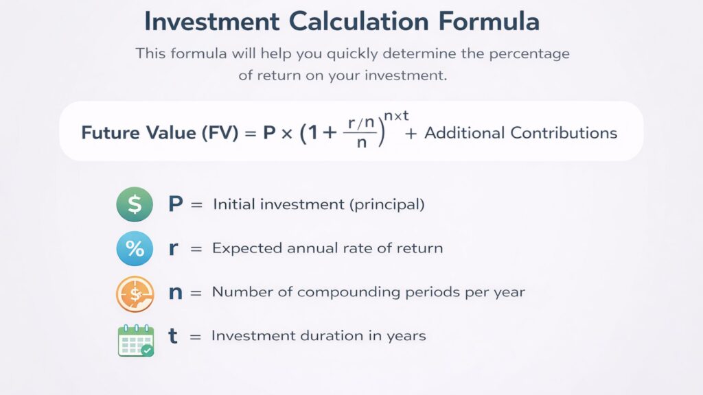 Formula for Investment Calculator