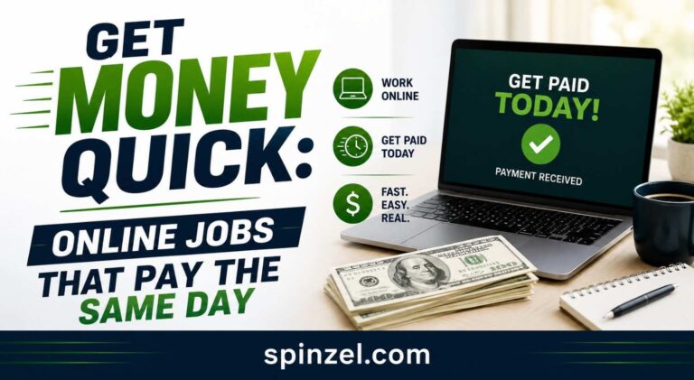 Get Money Quick: Online Jobs That Pay the Same Day