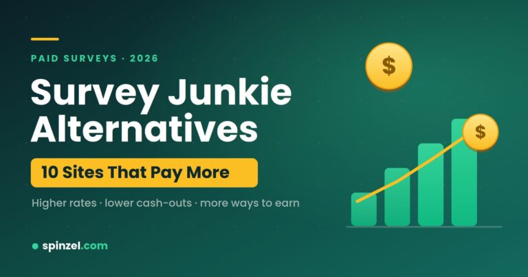 Survey Junkie alternatives: 10 paid survey sites that may pay more, compared on cash-out, payout speed, and earning options