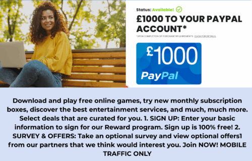 Rewards Giant (UK) SOI – MOBILE ONLY